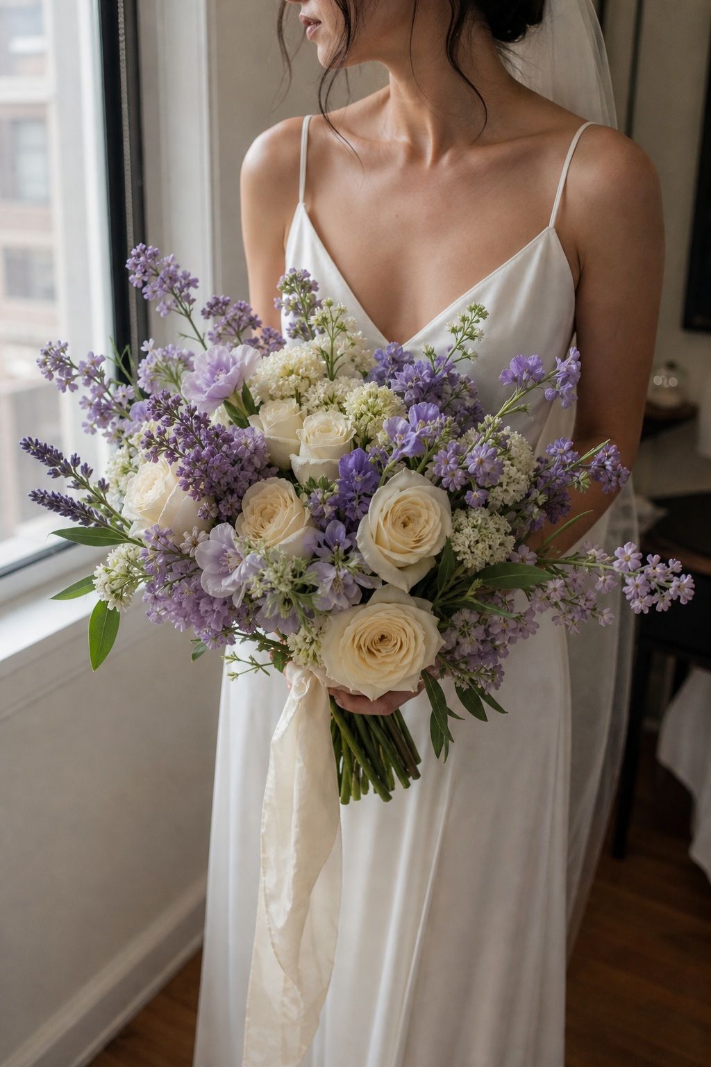 Lavender and Cream small apartment idea for Top 18 Spring Wedding Flower Bouquet Ideas for Every Bridal Style.