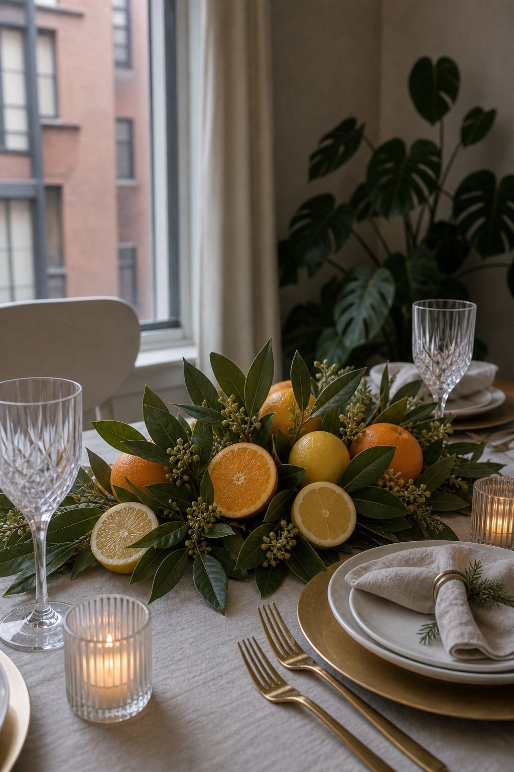 Use Citrus and Bay Leaf Together small apartment idea for Top 17 Elegant Winter Wedding Centerpiece Ideas That Bring Seasonal Charm.
