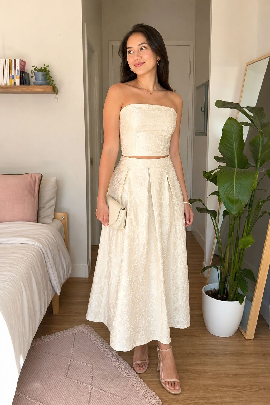 Two-Piece Top and Skirt Set small apartment idea for Top 17 Graduation Guest Outfits That Balance Comfort and Style.