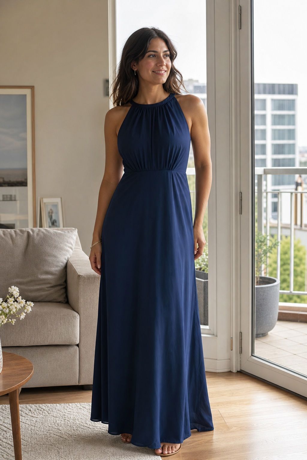 Floor-Length Maxi Dress in Solid Color small apartment idea for Top 17 Graduation Guest Outfits That Balance Comfort and Style.