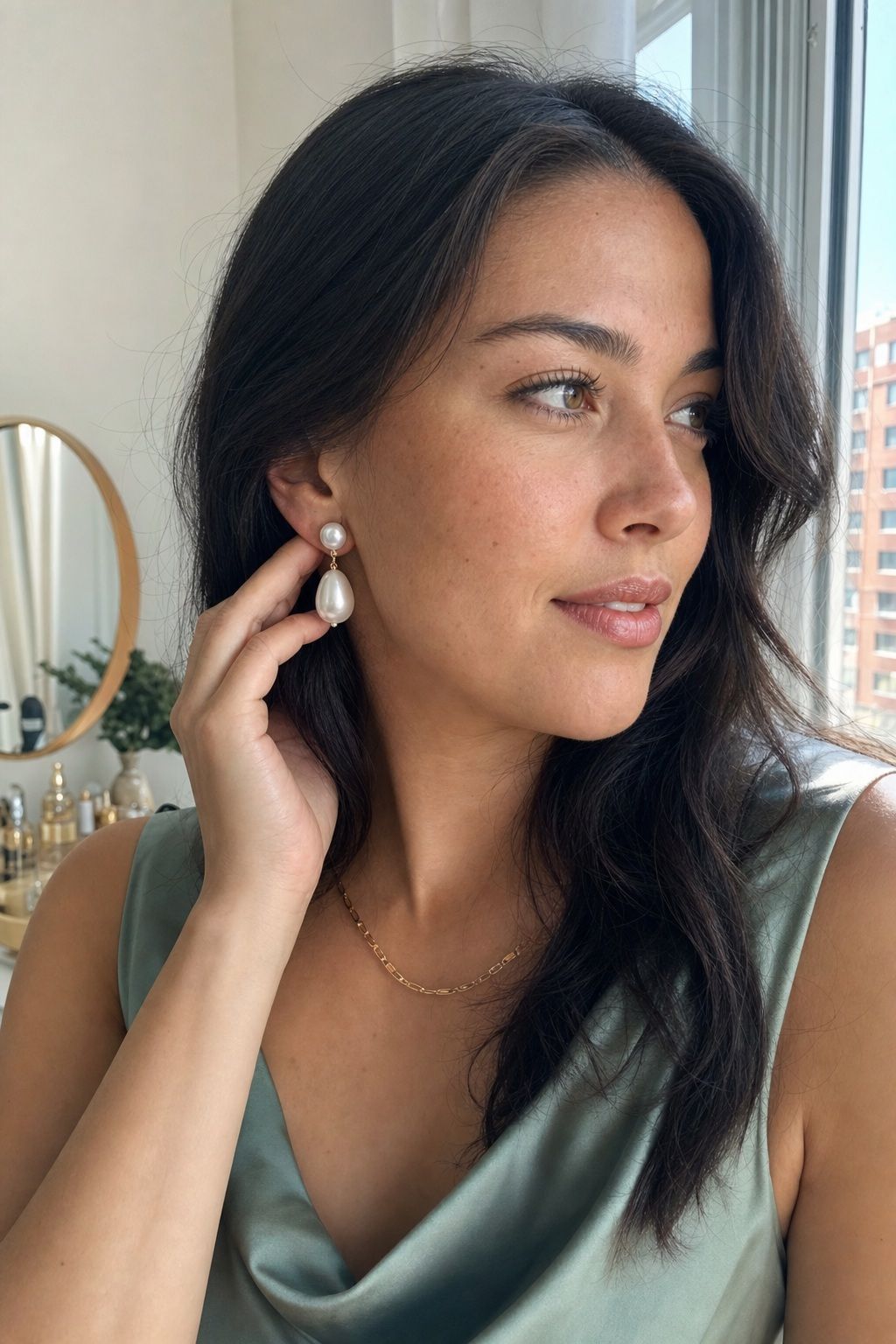 Pearl Drop Earrings or Statement Studs small apartment idea for Top 17 Graduation Guest Outfits That Balance Comfort and Style.