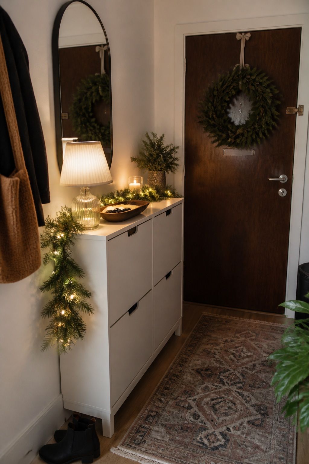Style a Welcoming Entry small apartment idea for Top 19 Creative Christmas Party Ideas to Celebrate in Style.