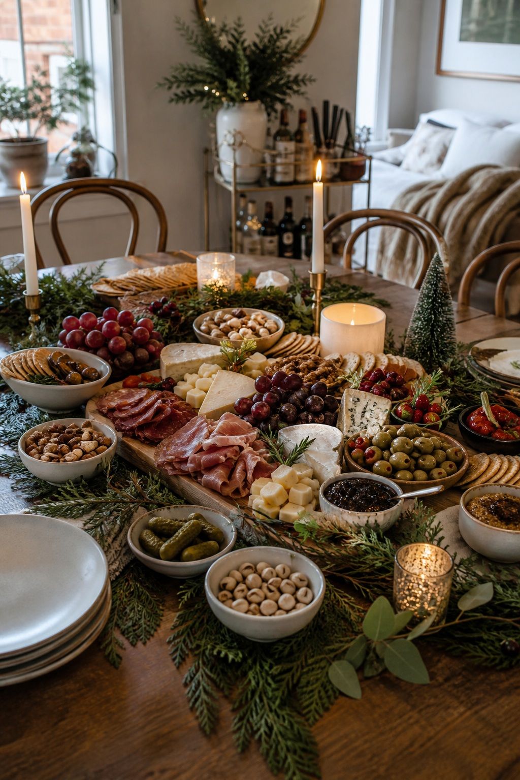 Build a Grazing Table That Holds for Hours small apartment idea for Top 19 Creative Christmas Party Ideas to Celebrate in Style.