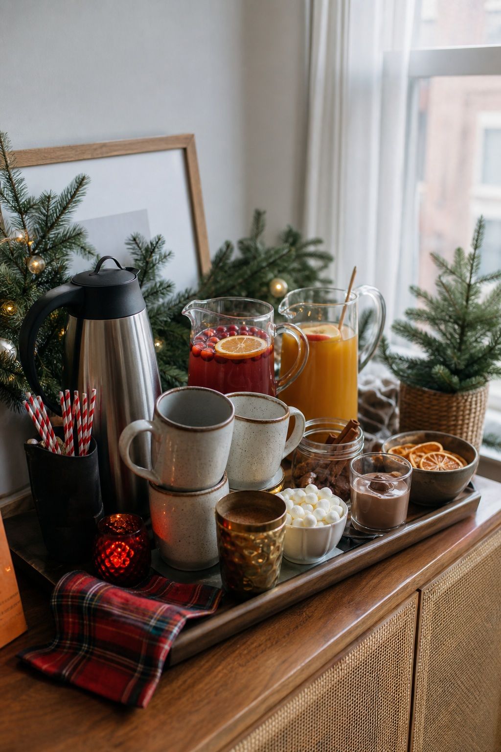 Set Out Hot and Non-Alcoholic Options small apartment idea for Top 19 Creative Christmas Party Ideas to Celebrate in Style.
