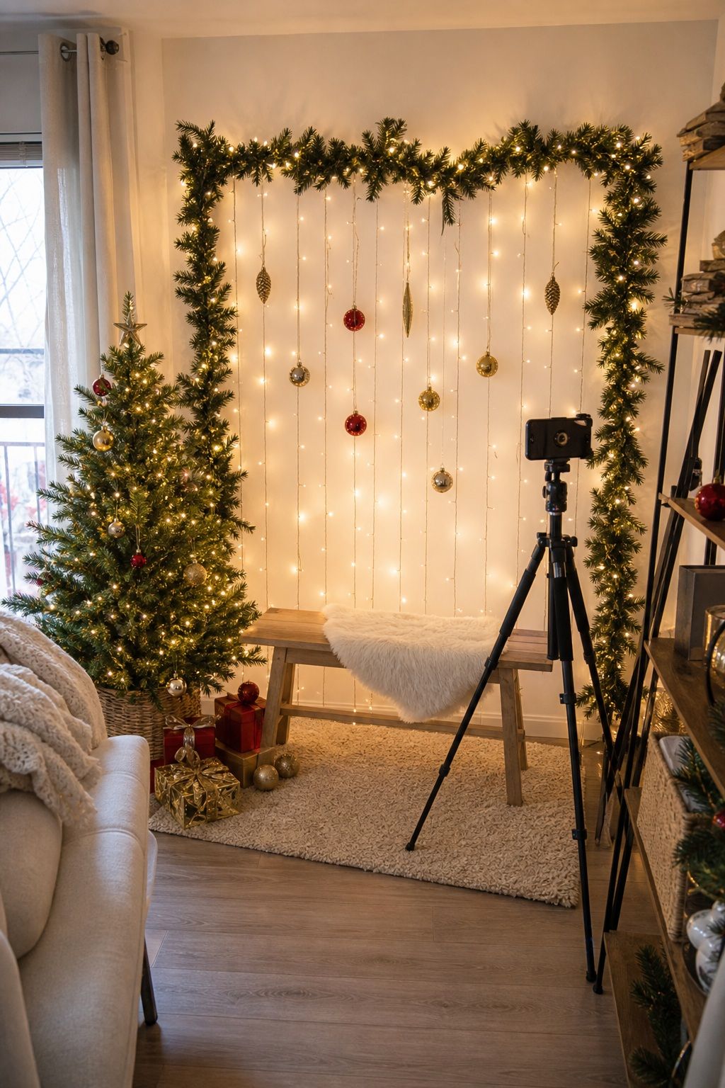 Set Up a Holiday Photo Spot small apartment idea for Top 19 Creative Christmas Party Ideas to Celebrate in Style.