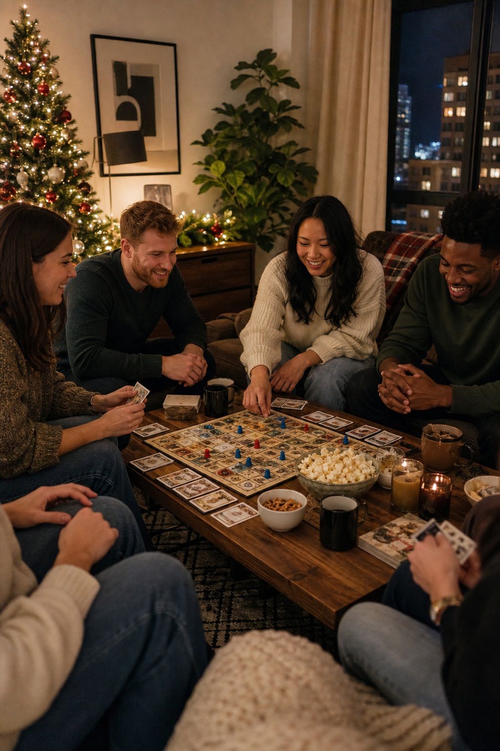 Add a Group Game or Two small apartment idea for Top 19 Creative Christmas Party Ideas to Celebrate in Style.