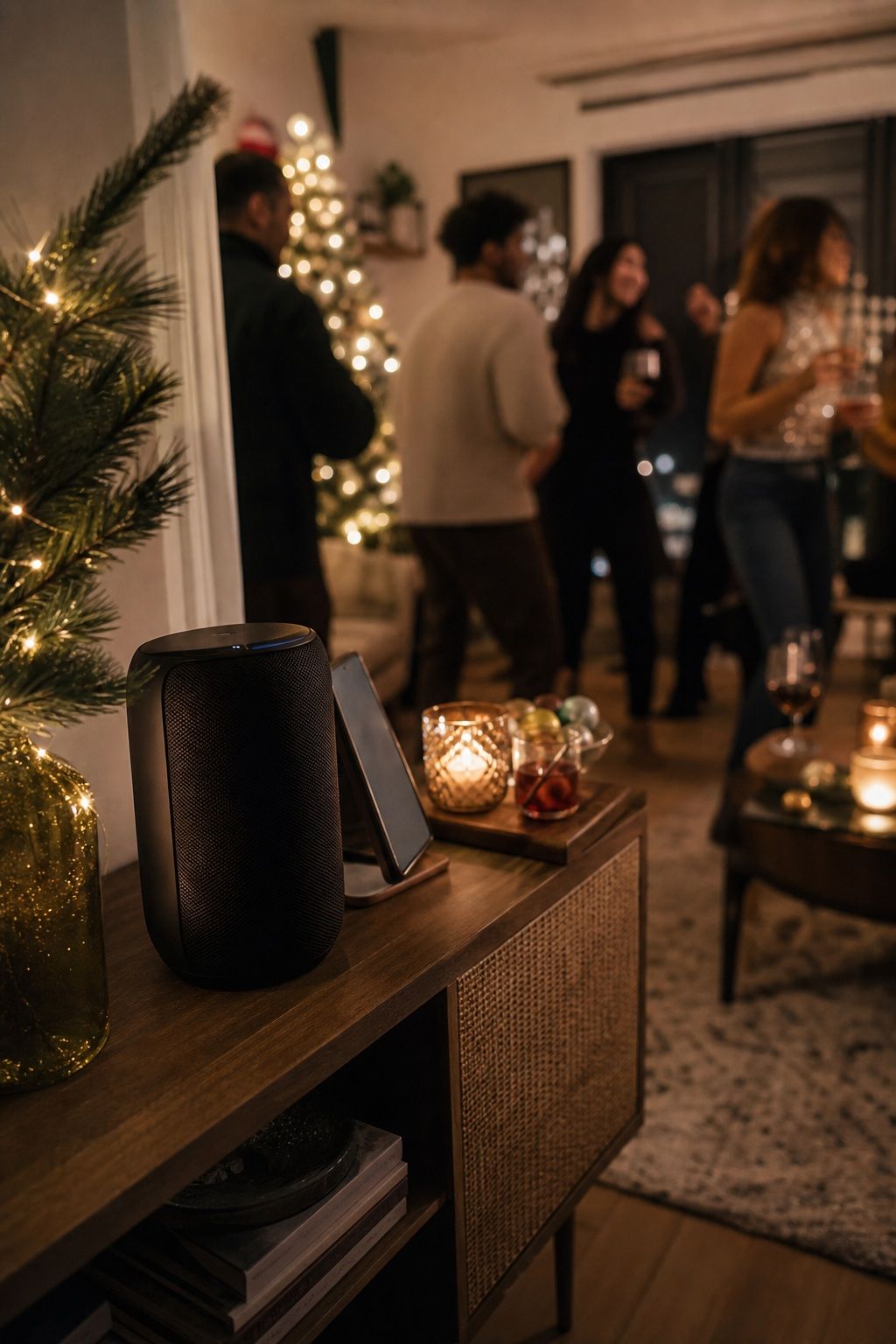 Cue a Playlist That Builds the Night small apartment idea for Top 19 Creative Christmas Party Ideas to Celebrate in Style.