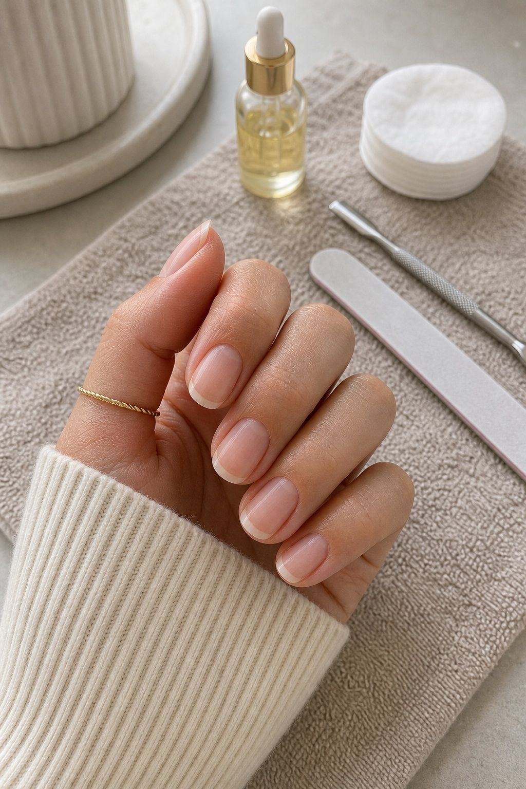 Prep the Nail Properly First Easter nail design on a realistic hand.