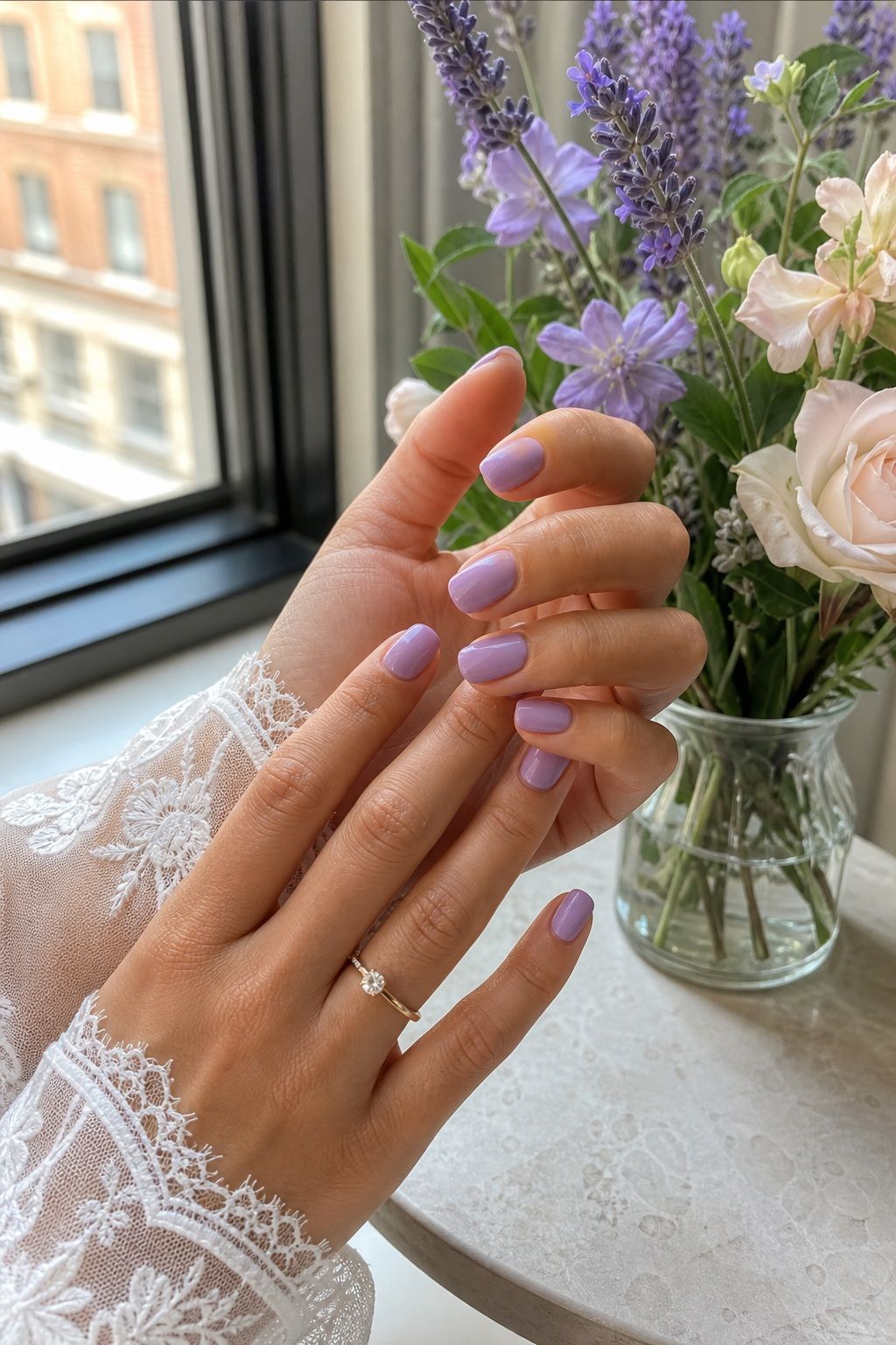 Lavender for Garden Romance small apartment idea for Top 18 Summer Wedding Nail Ideas for the Bride Who Wants Fresh and Floral.