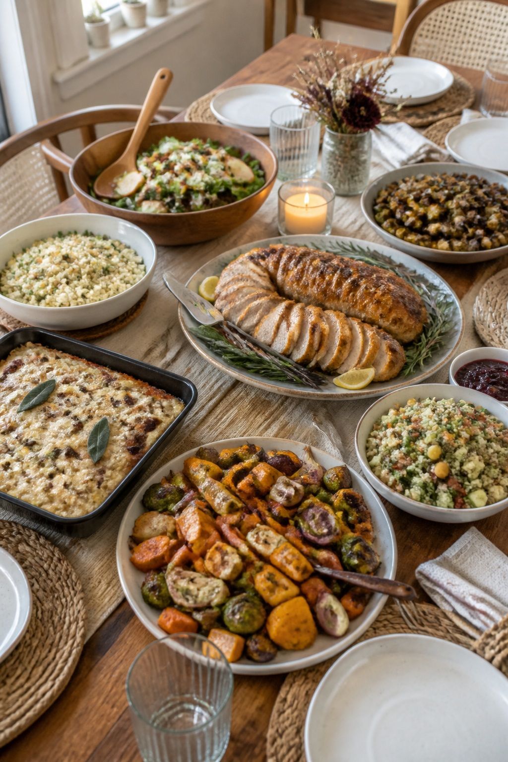 Plan the Dietary Mix Across the Whole Table small apartment idea for Top 18 Friendsgiving Food Ideas for an Easy, Crowd-Pleasing Spread.