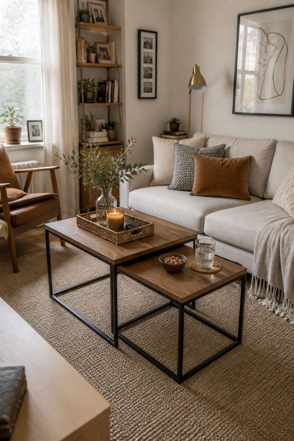Nesting Coffee Tables Pull Out for Guests and Tuck Away After small apartment idea for Top 16 Small Apartment Coffee Table Ideas for Every Style.