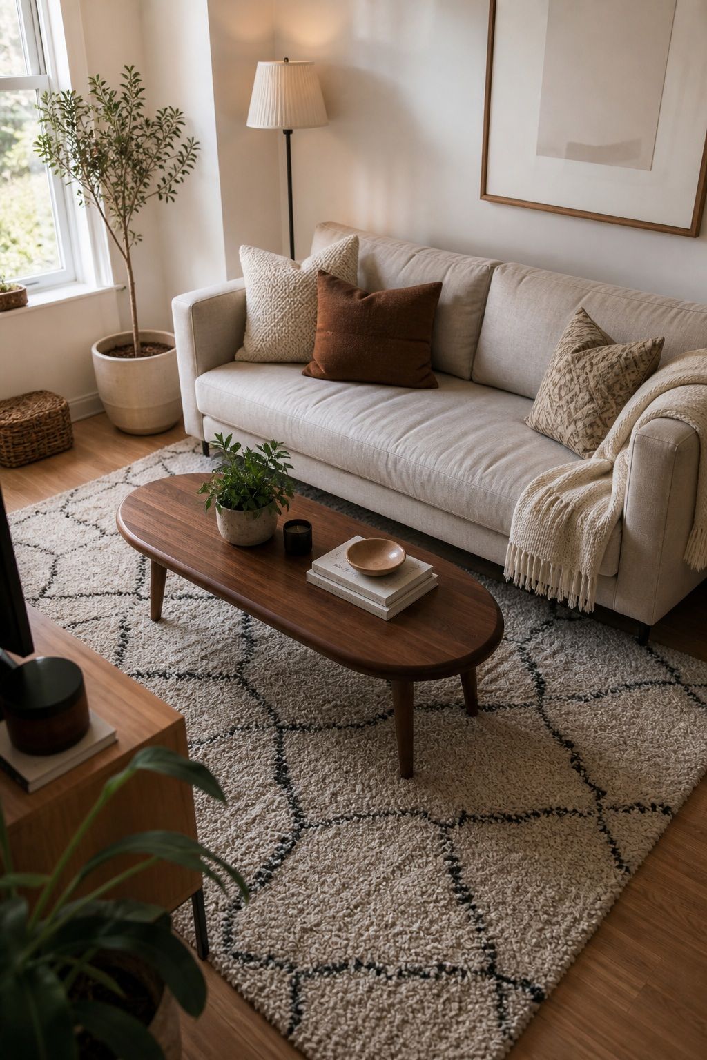 Match the Table Length to Two-Thirds of Your Sofa Length small apartment idea for Top 16 Small Apartment Coffee Table Ideas for Every Style.