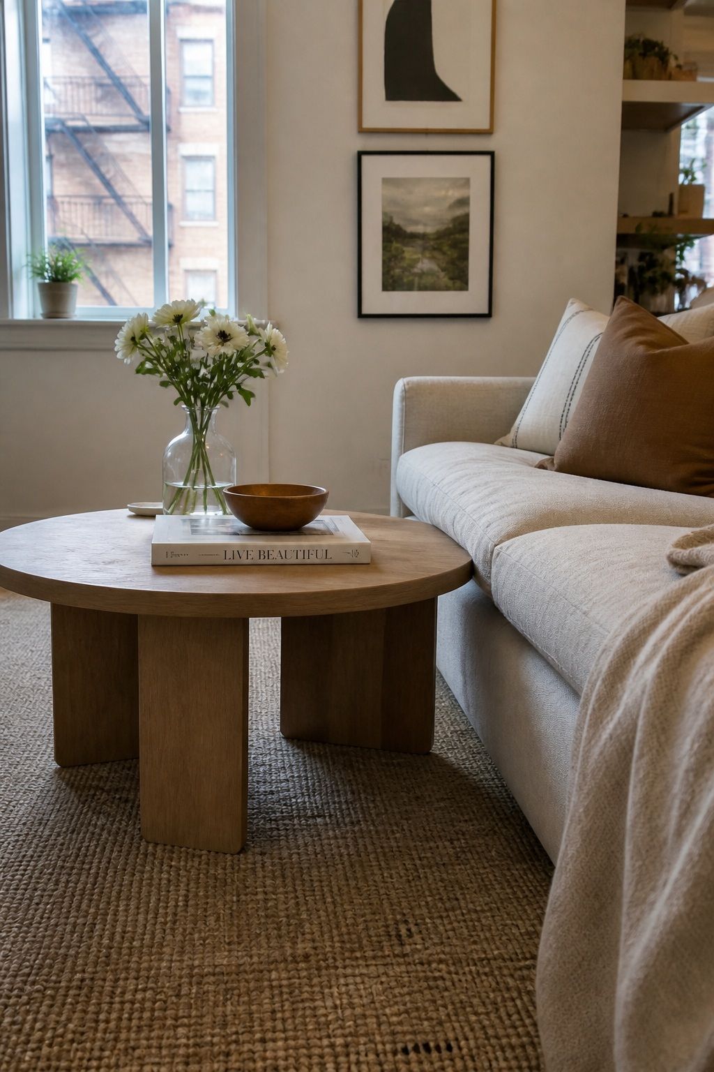 Keep the Height Within 2 Inches of Your Sofa Seat small apartment idea for Top 16 Small Apartment Coffee Table Ideas for Every Style.