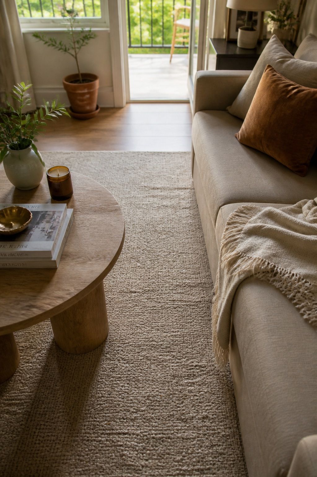 Leave 18 Inches of Clearance Between the Table and the Sofa Edge small apartment idea for Top 16 Small Apartment Coffee Table Ideas for Every Style.