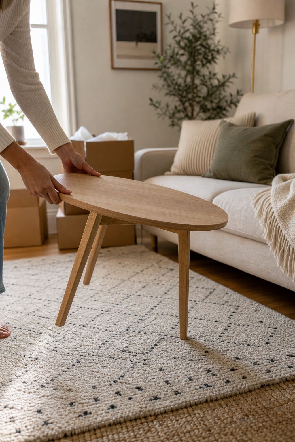 For Renters Who Move Often, Choose Lightweight Pieces Under 20 Pounds small apartment idea for Top 16 Small Apartment Coffee Table Ideas for Every Style.