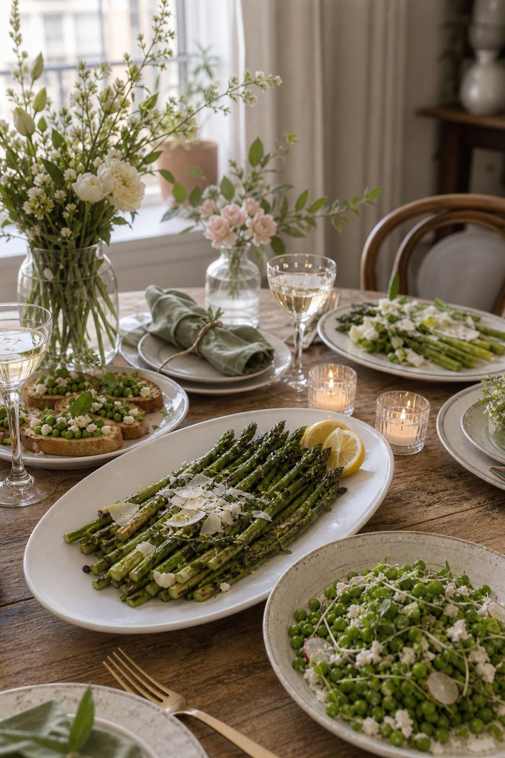 Feature Asparagus and Pea Dishes small apartment idea for Top 20 Spring Wedding Ideas for a Fresh, Floral, and Budget-Friendly Celebration.