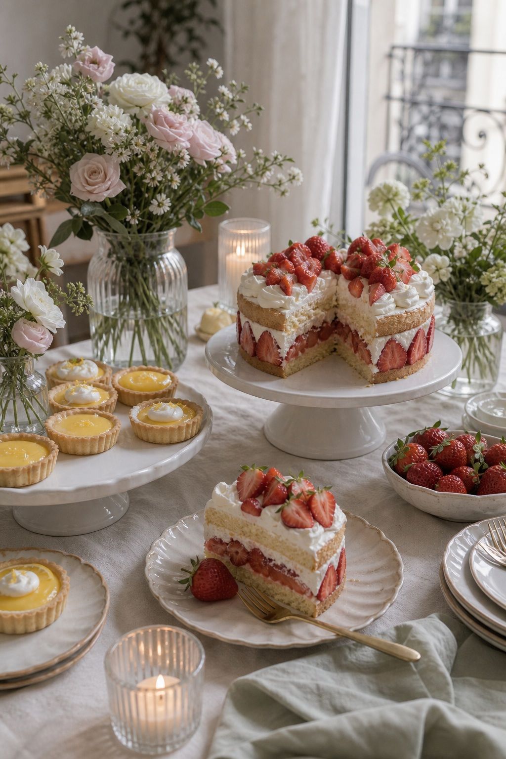 Serve Strawberry Shortcake or Lemon Tarts for Dessert small apartment idea for Top 20 Spring Wedding Ideas for a Fresh, Floral, and Budget-Friendly Celebration.