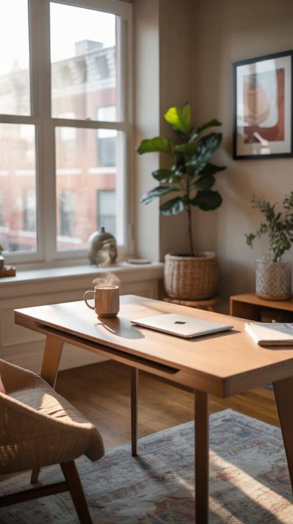 Photo inspiration: Fresh Look at Best Small Apartment Office Ideas