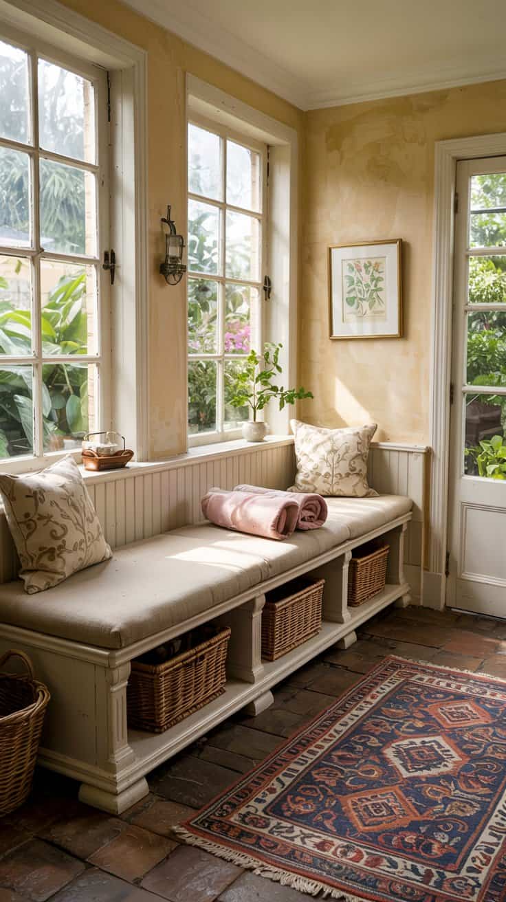 Create the perfect sunroom mudroom combo with these sunroom mudroom ideas, designed to enhance organization, natural light, and functionality in your home.