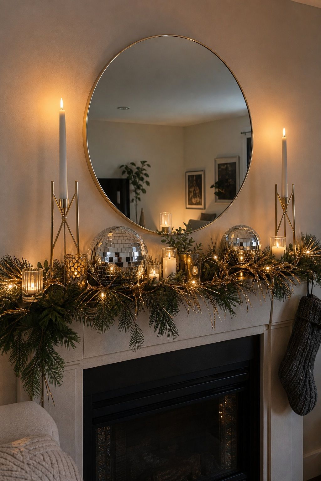 Style the Mantel or Main Surface as a Focal Point small apartment idea for Top 19 Creative New Years Party Ideas for an Unforgettable Night.