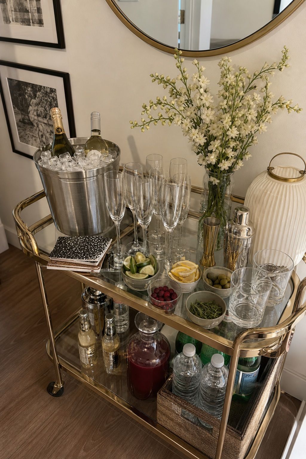 Set Up a Self-Serve Drink Station small apartment idea for Top 19 Creative New Years Party Ideas for an Unforgettable Night.