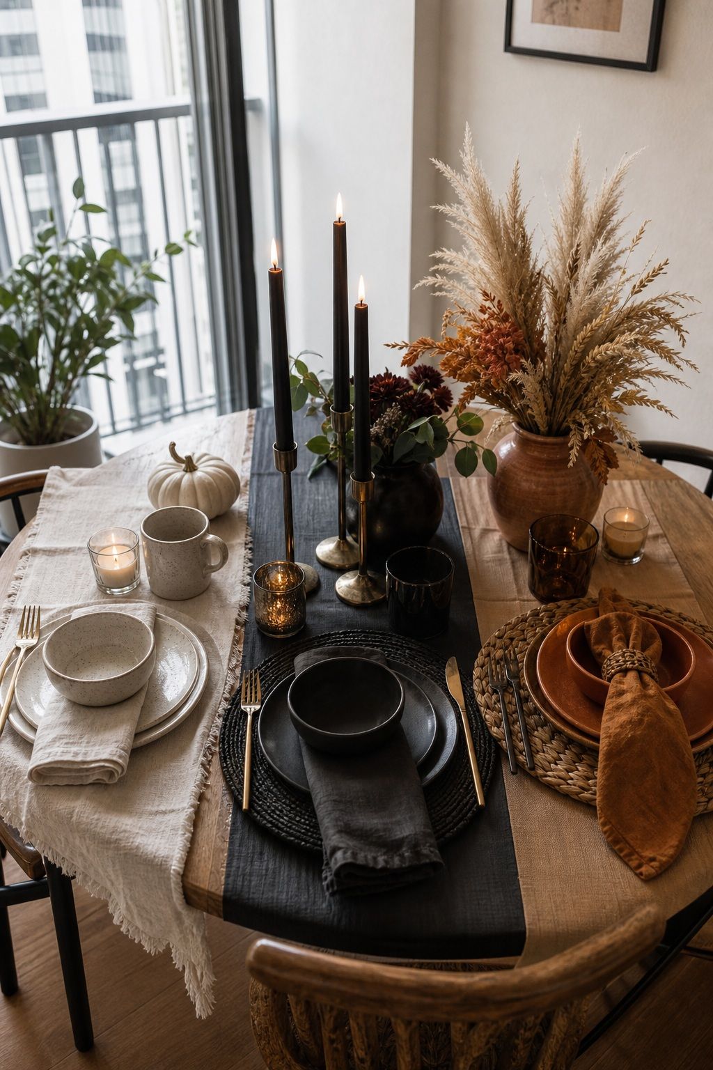 Decide on a Theme Casual Cozy vs Moody Glam vs Boho Harvest small apartment idea for Top 18 Friendsgiving Dinner Party Ideas to Make Your Celebration Unforgettable.