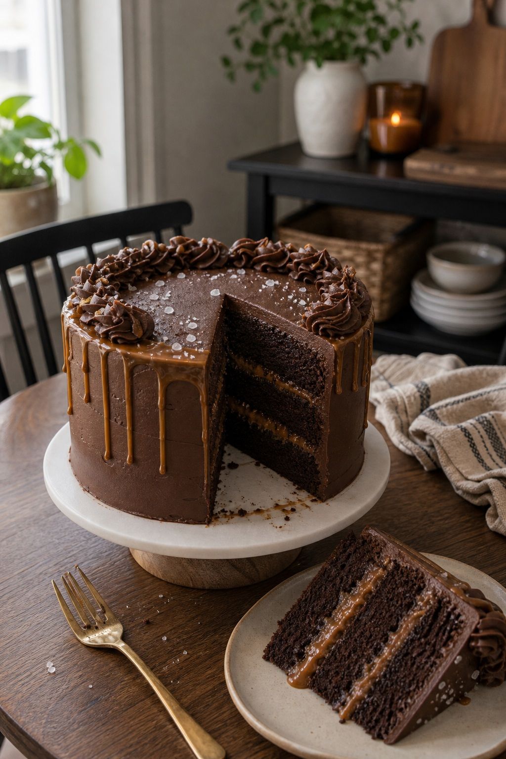 Chocolate Cake With Salted Caramel Filling small apartment idea for Top 15 Easy Graduation Cake Ideas for a Memorable Sweet Treat.