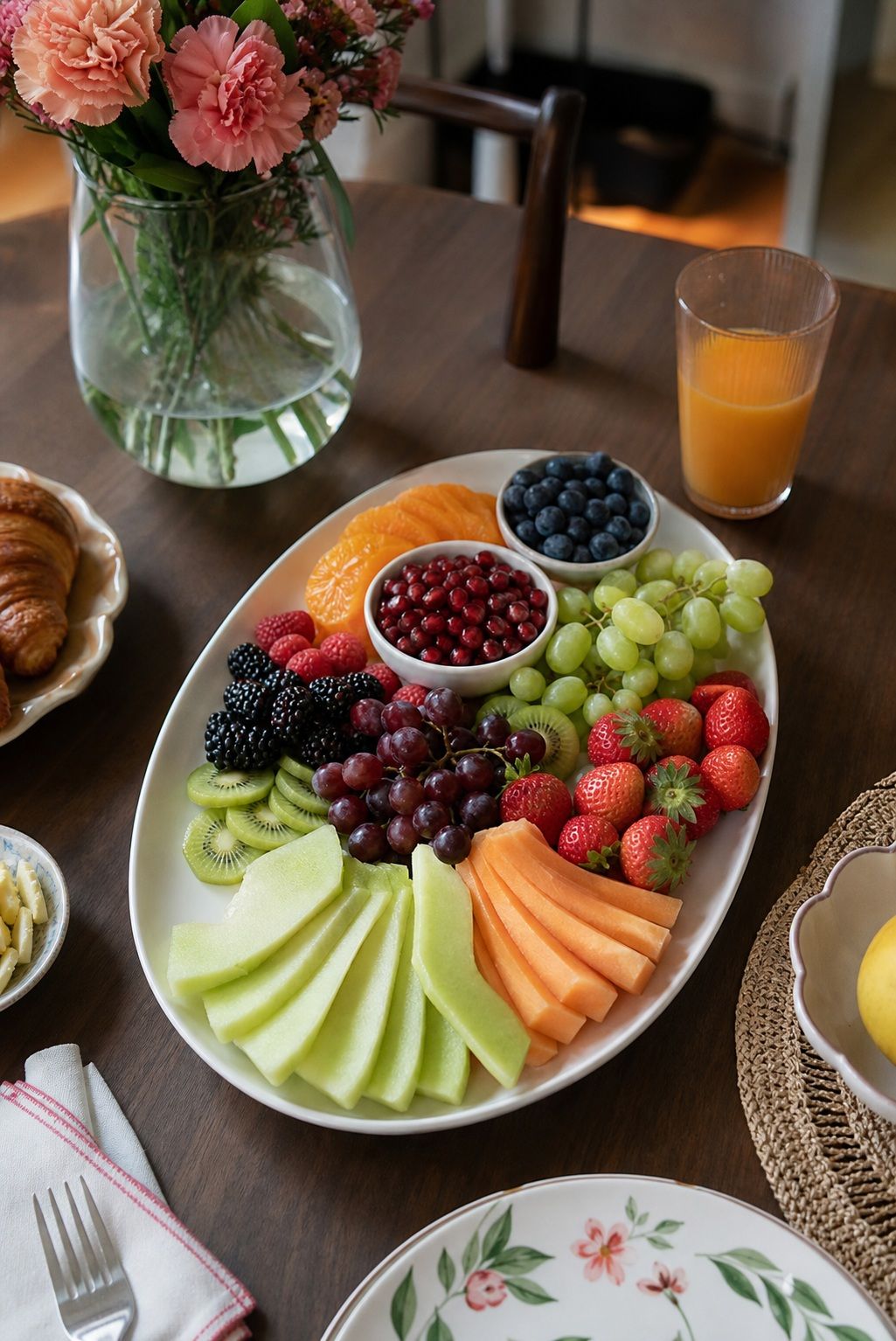 Build a Fresh Fruit Platter small apartment idea for Top 17 Mother's Day Brunch Ideas for a Beautiful Celebration at Home.