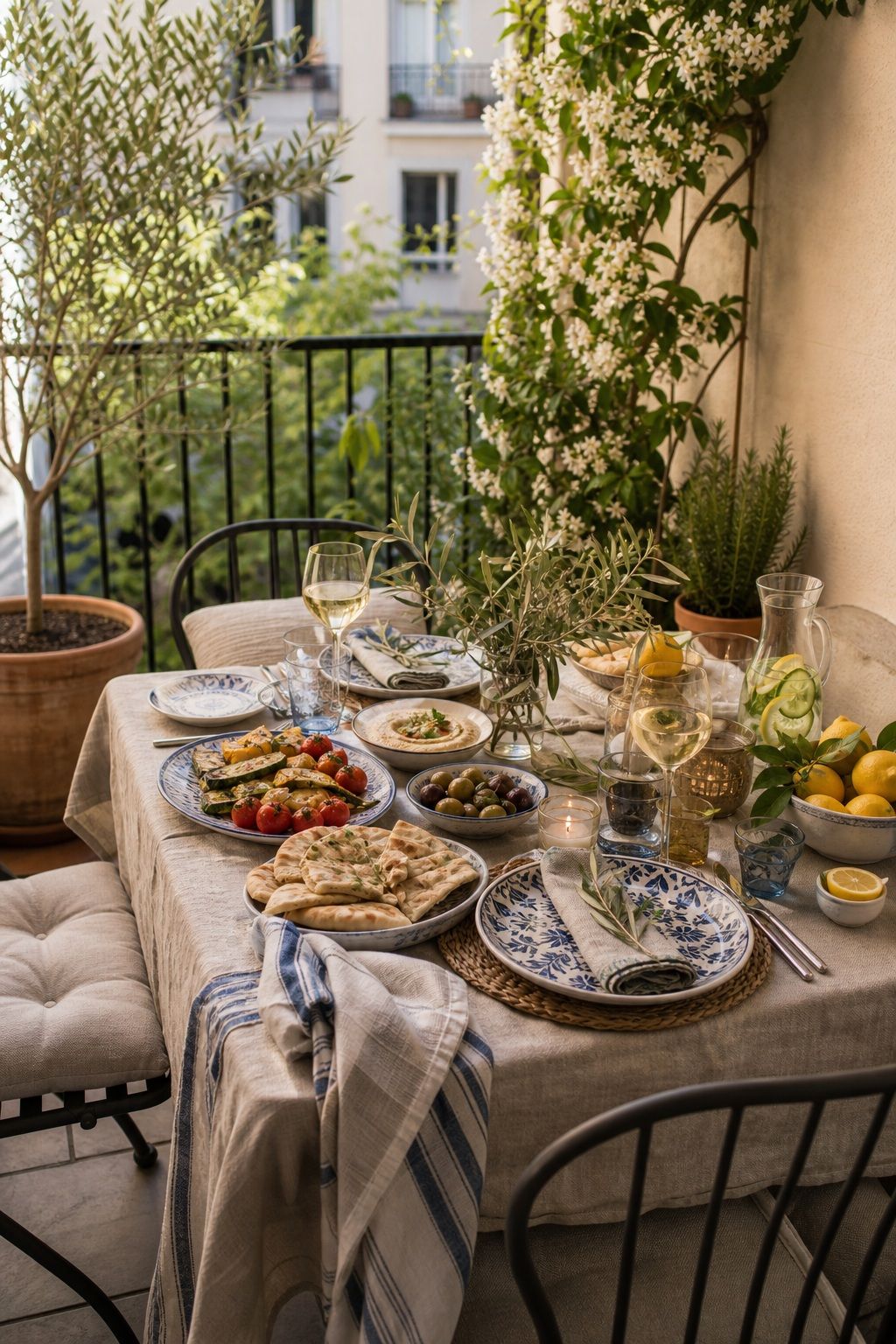 Mediterranean Patio Dinner Party small apartment idea for Top 20 Unique Summer Party Ideas to Make Your Event Special.