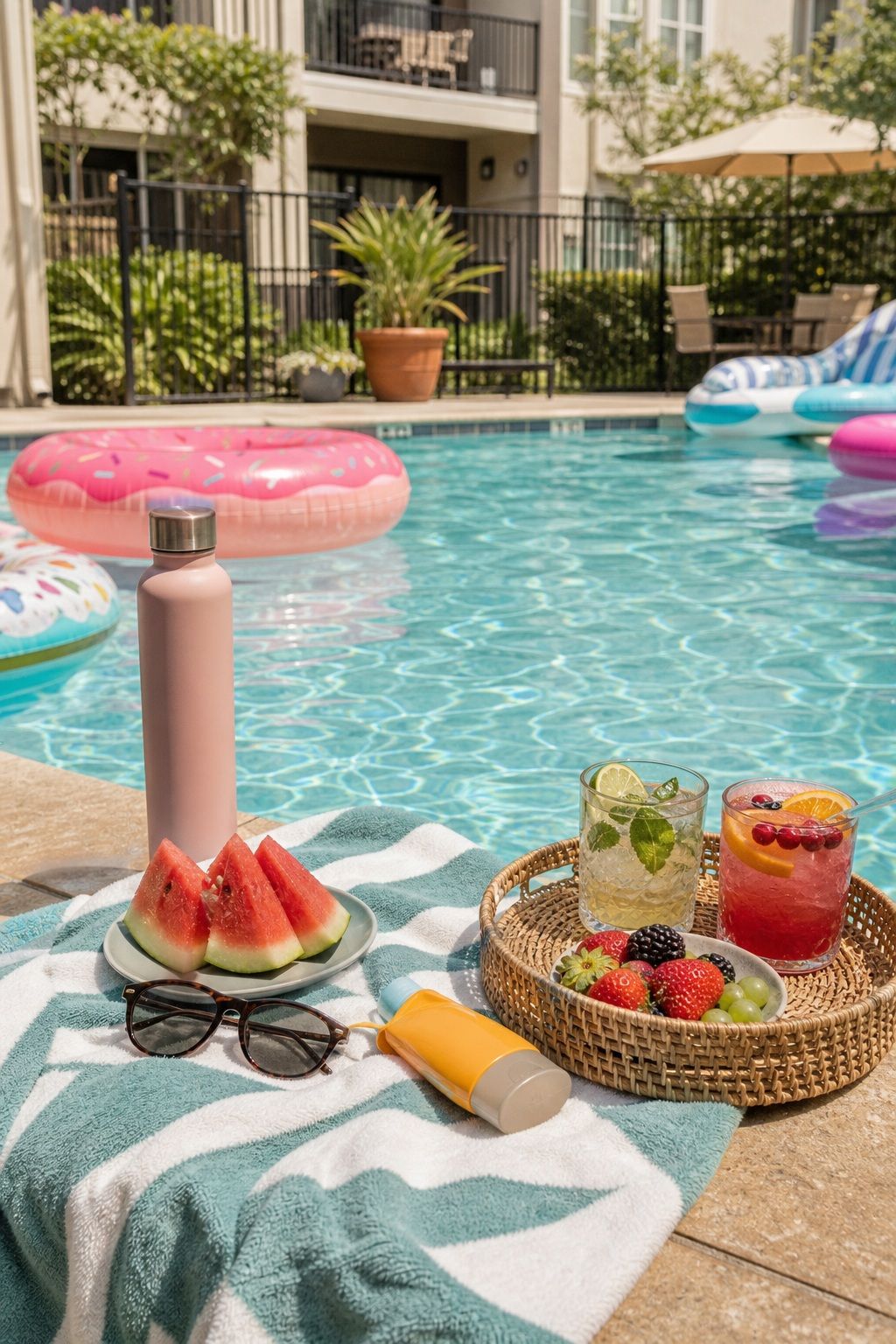 Pool Party Float-In small apartment idea for Top 20 Unique Summer Party Ideas to Make Your Event Special.