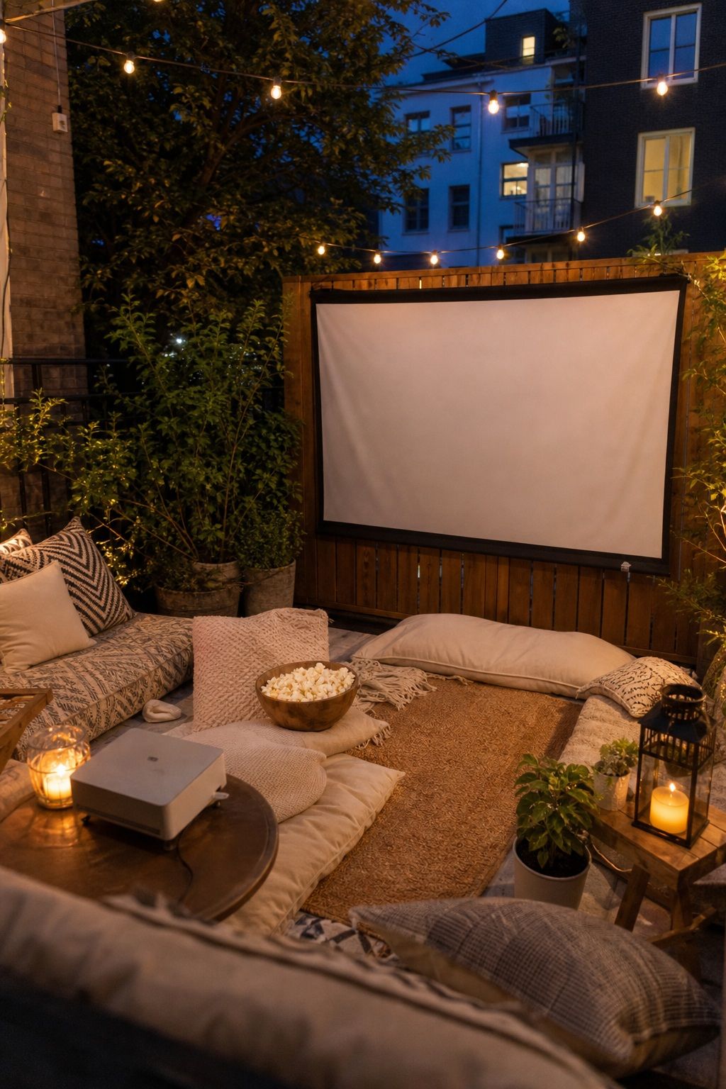 Outdoor Movie Night Under Stars small apartment idea for Top 20 Unique Summer Party Ideas to Make Your Event Special.