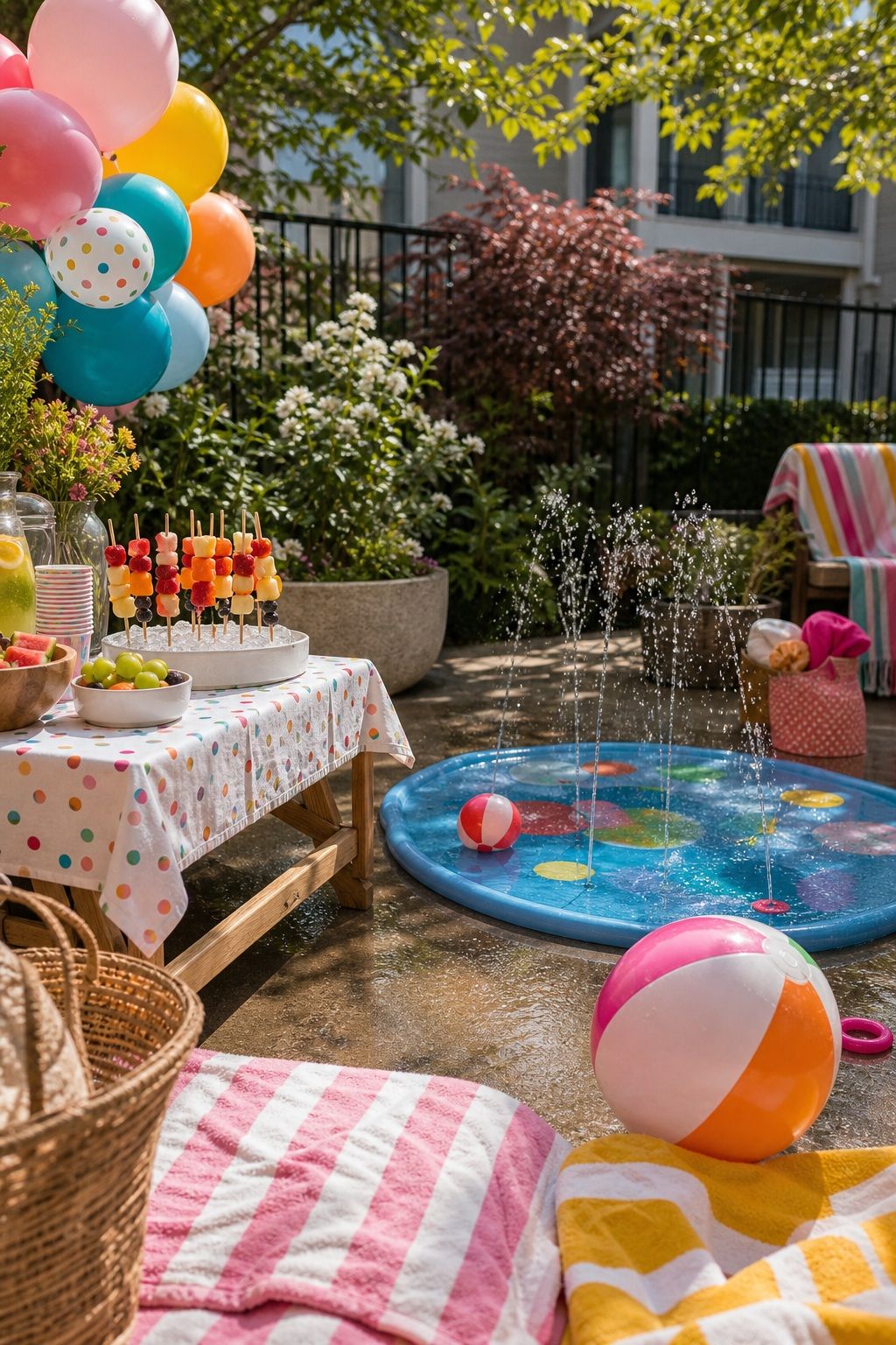 Splash Pad Birthday Party small apartment idea for Top 20 Unique Summer Party Ideas to Make Your Event Special.