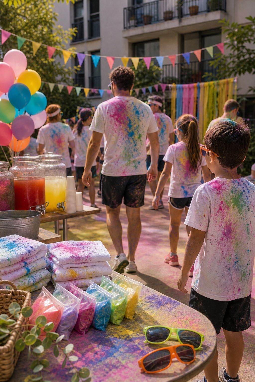 Color Run Family Party small apartment idea for Top 20 Unique Summer Party Ideas to Make Your Event Special.
