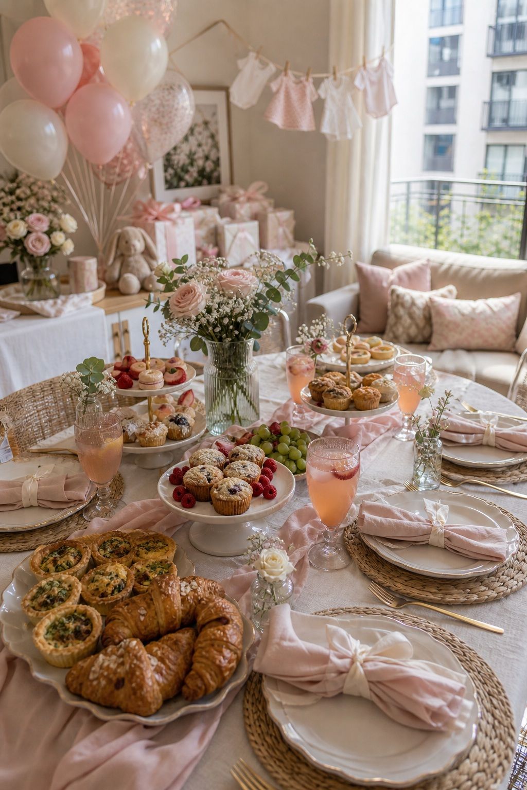 Bridal or Baby Shower Brunch small apartment idea for Top 20 Unique Summer Party Ideas to Make Your Event Special.