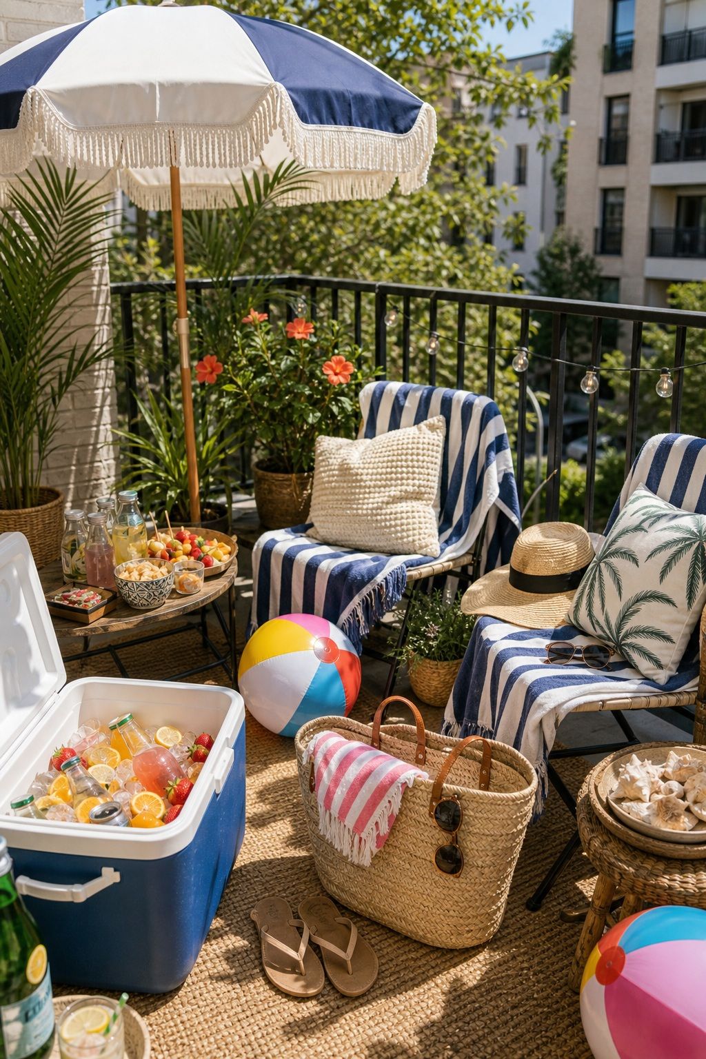 Beach Day Party small apartment idea for Top 20 Unique Summer Party Ideas to Make Your Event Special.