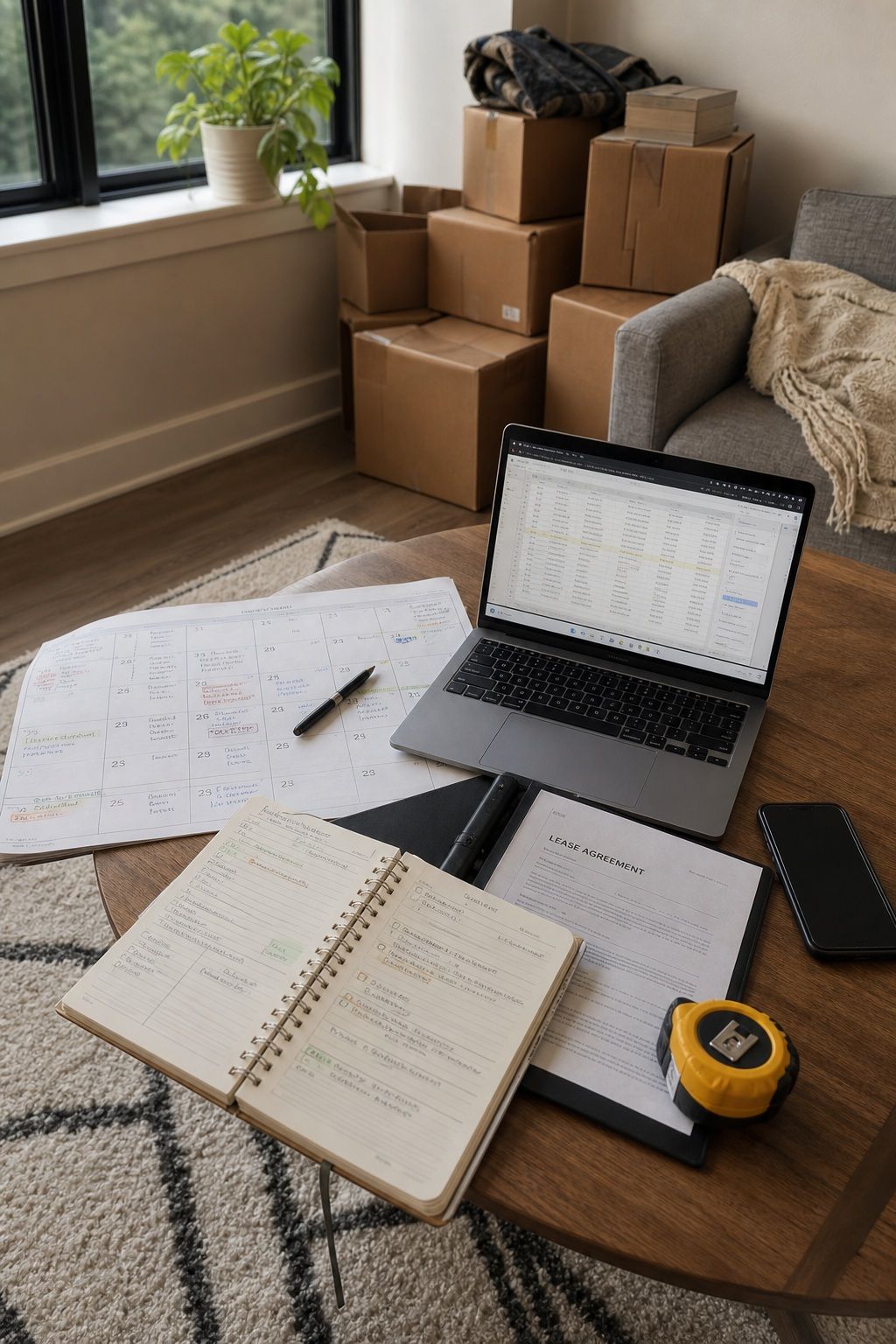 60 Days Before: The Planning Phase small apartment idea for Apartment Moving-Out Checklist: Get Your Full Security Deposit Back.