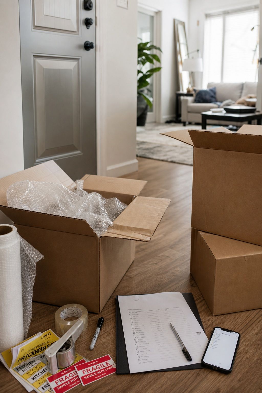 30 Days Before: Deep Dive Preparation small apartment idea for Apartment Moving-Out Checklist: Get Your Full Security Deposit Back.
