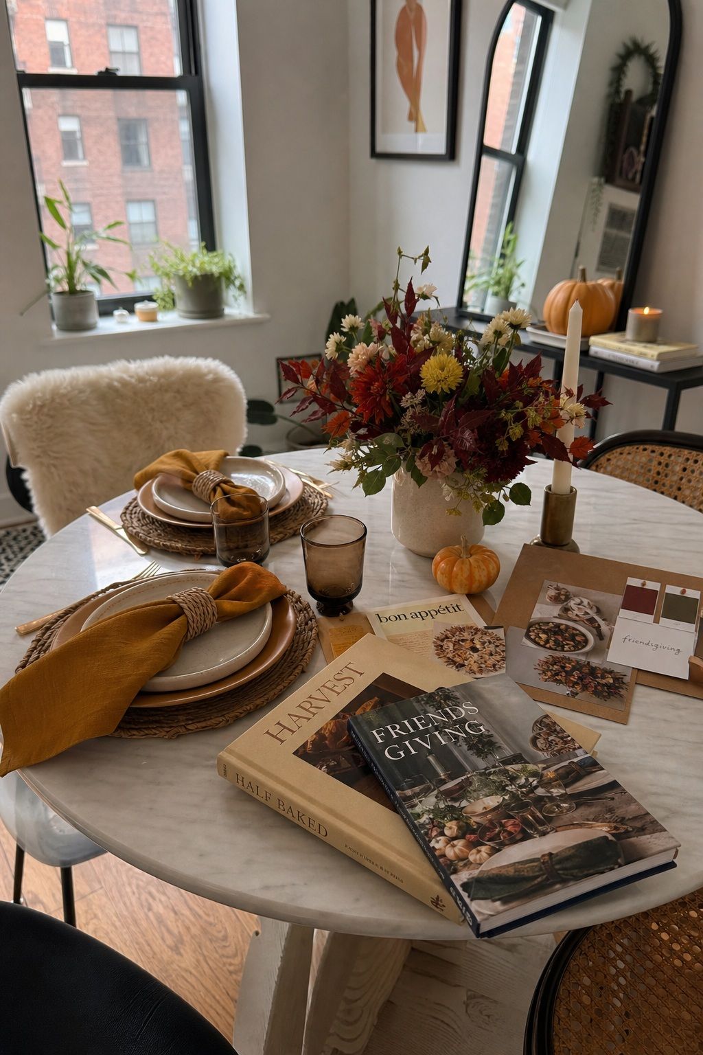 Choose One Cohesive Theme First small apartment idea for Top 18 Friendsgiving Ideas for a Cozy, Memorable Celebration.