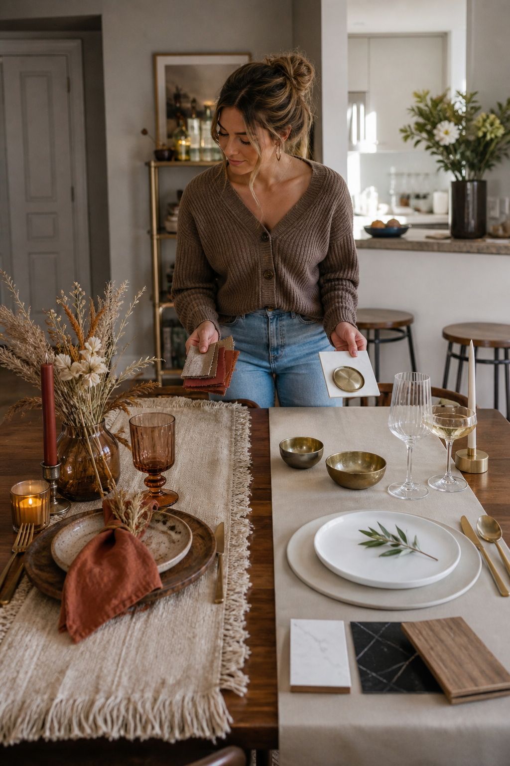 Casual Rustic vs Elegant Modern Vibe Decision small apartment idea for Top 20 Hosting Friendsgiving Ideas to Create a Cozy and Stylish Celebration.