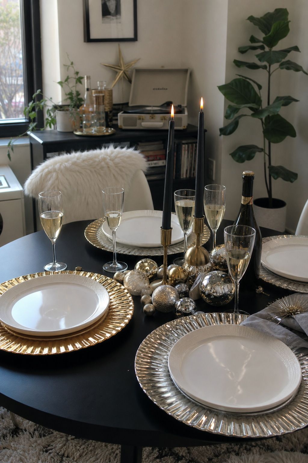 Pre-Pour Drinks and Set Up the Bar small apartment idea for Top 20 Hosting Friendsgiving Ideas to Create a Cozy and Stylish Celebration.