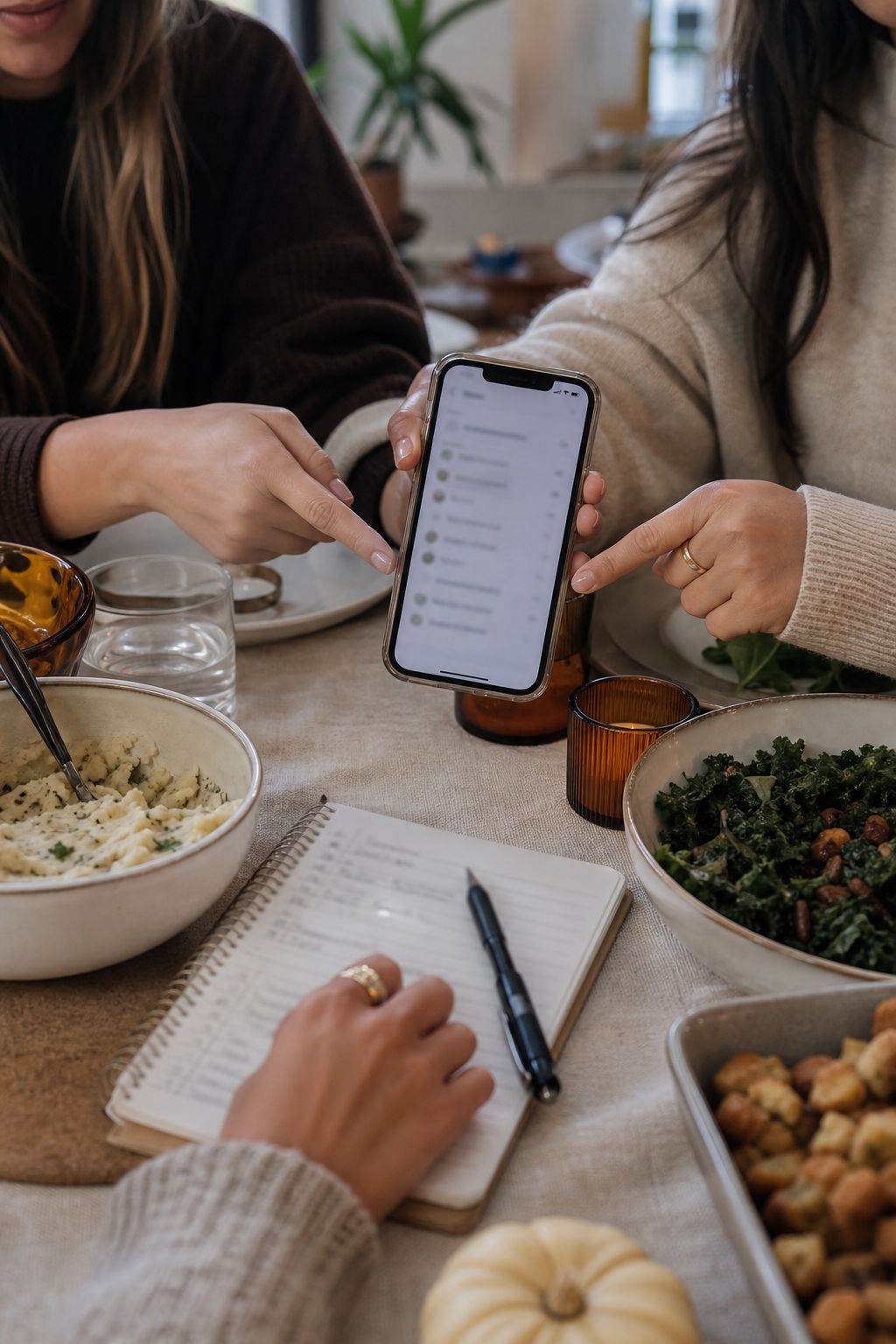 Assigned Potluck Dishes Through a Shared List small apartment idea for Top 20 Hosting Friendsgiving Ideas to Create a Cozy and Stylish Celebration.