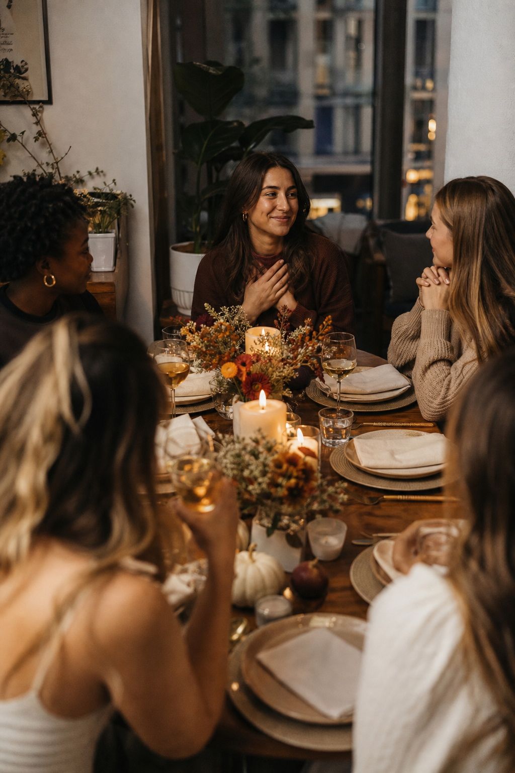 Gratitude Round Before the Meal small apartment idea for Top 20 Hosting Friendsgiving Ideas to Create a Cozy and Stylish Celebration.