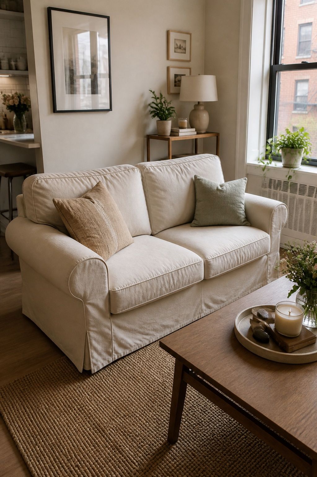 IKEA EKTORP 2-Seat Sofa small apartment idea for Top 18 Best Small Apartment Couches for Every Style and Budget.