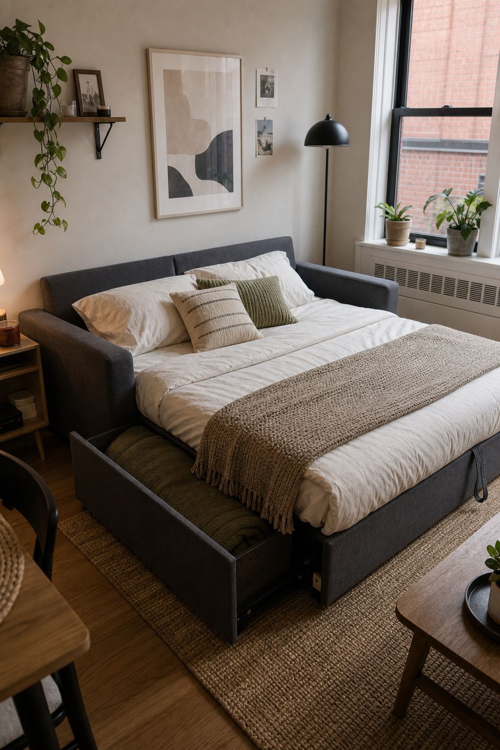 IKEA FRIHETEN Sofa Bed small apartment idea for Top 18 Best Small Apartment Couches for Every Style and Budget.