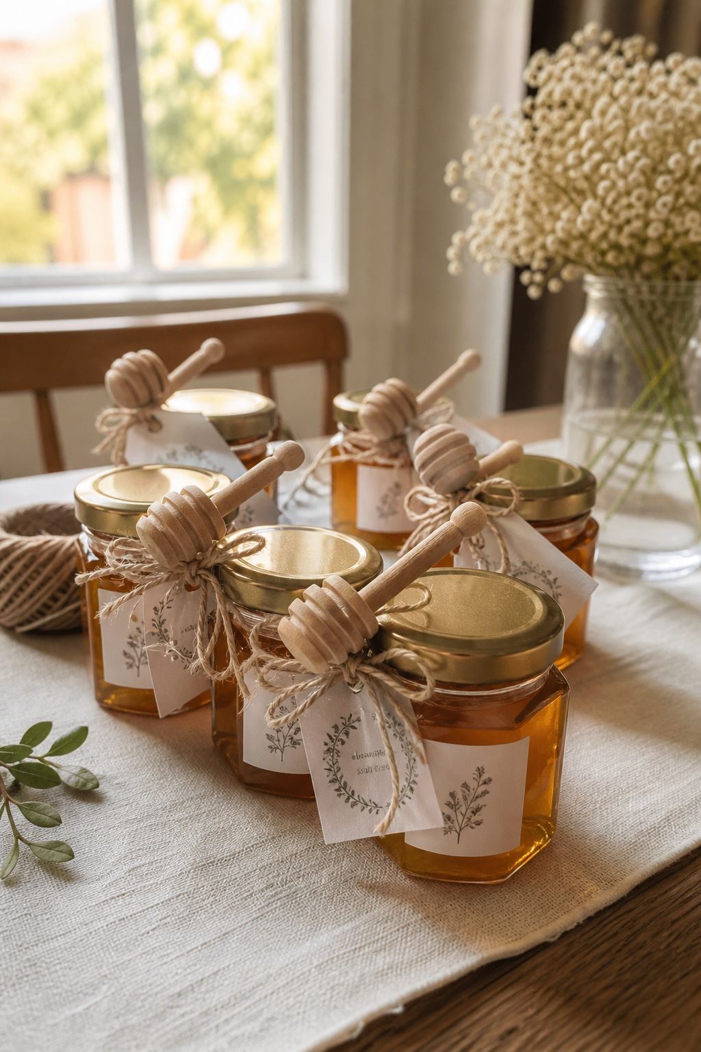 Mini Honey Jars With Custom Labels small apartment idea for Top 17 Summer Wedding Favors Guests Will Actually Use and Love.