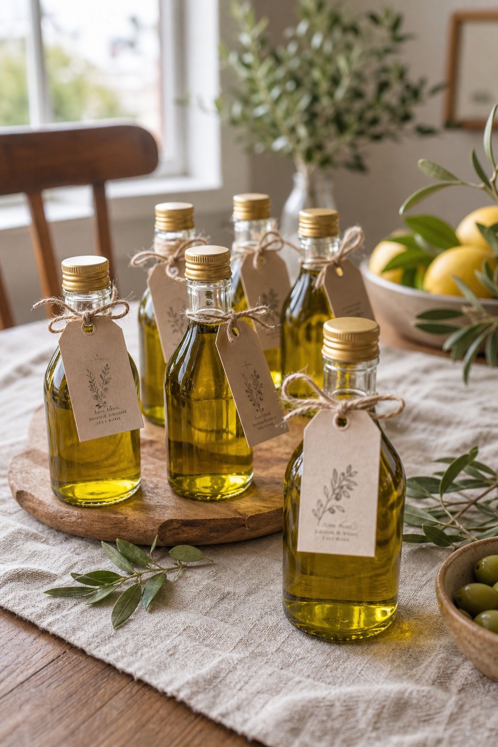 Mini Olive Oil Bottles With Tags small apartment idea for Top 17 Summer Wedding Favors Guests Will Actually Use and Love.