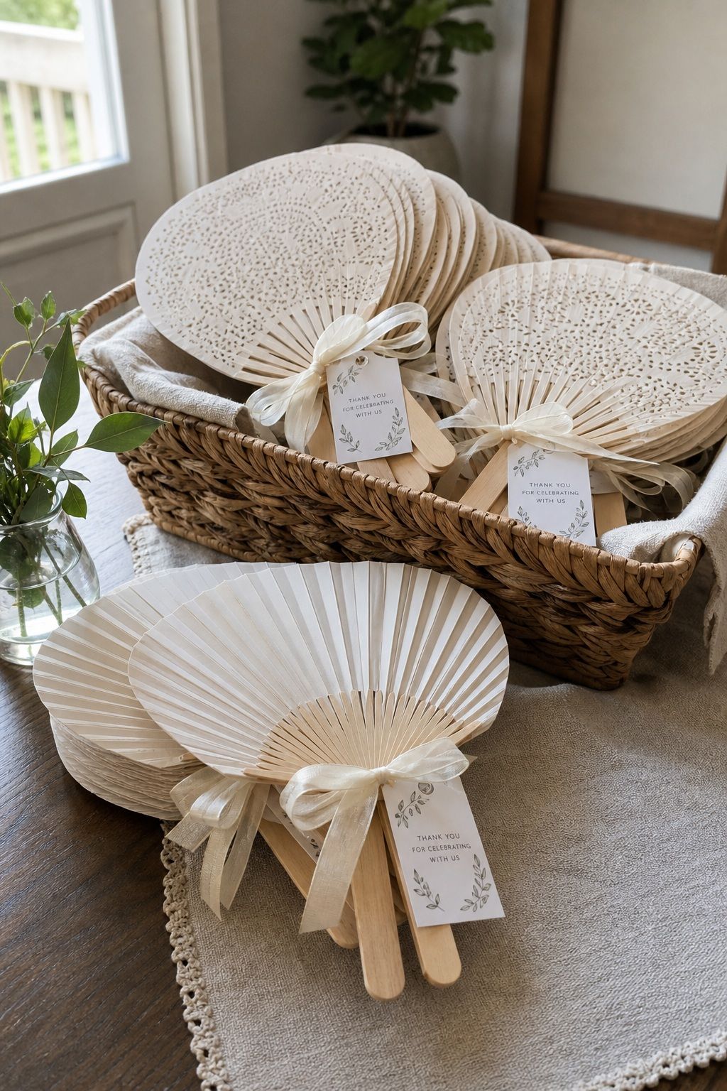 Paper Hand Fans for Outdoor Ceremonies small apartment idea for Top 17 Summer Wedding Favors Guests Will Actually Use and Love.