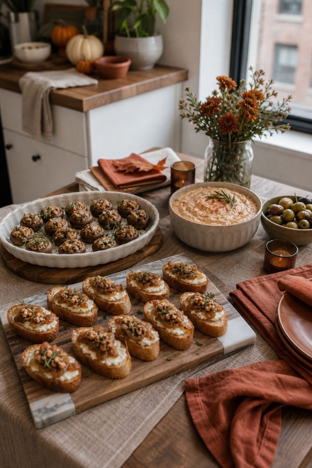 Plan a Make-Ahead Appetizer Beyond the Cheese Board small apartment idea for Top 19 Best Thanksgiving Party Ideas for Small Apartments.