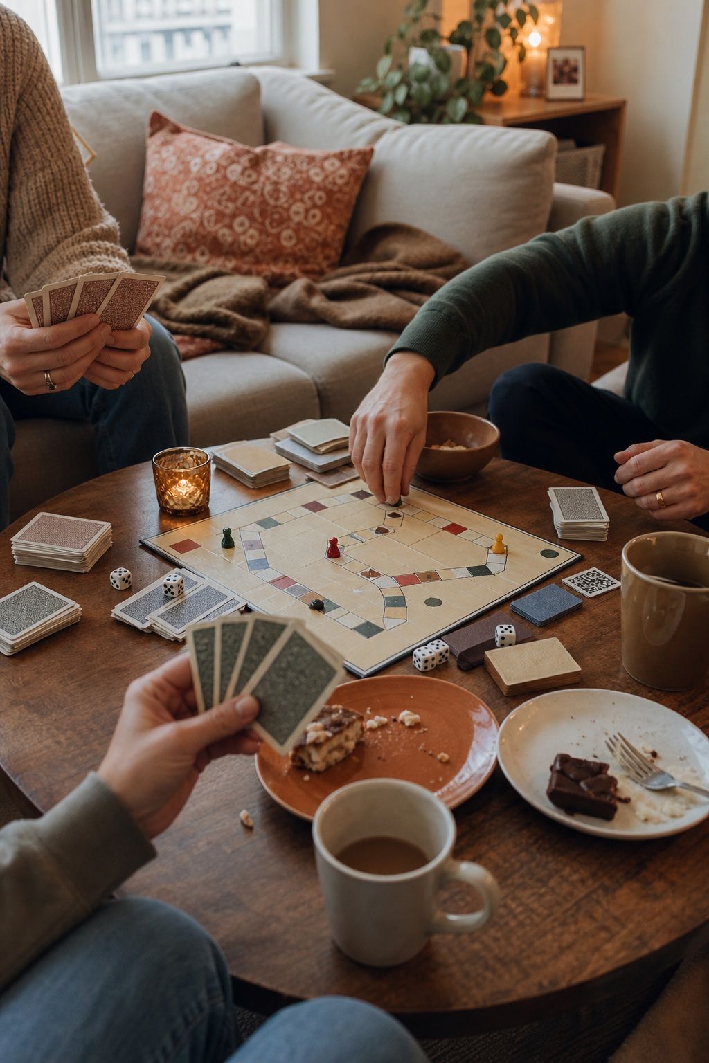Plan a Post-Dinner Card or Board Game small apartment idea for Top 19 Best Thanksgiving Party Ideas for Small Apartments.