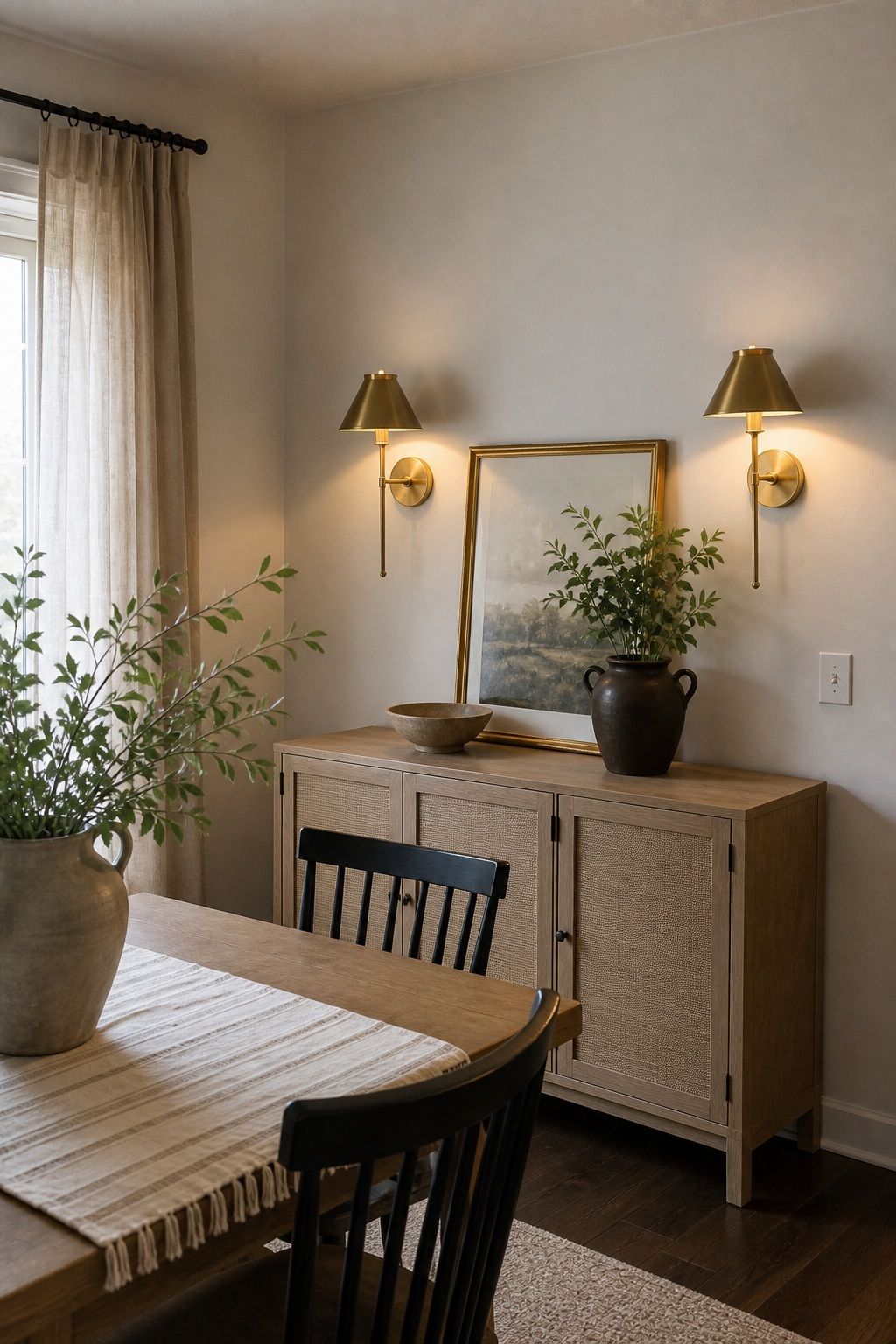 Brass or Gold Sconces small apartment idea for Top 17 Simple Steps for Perfect Dining Room Summer Decor.